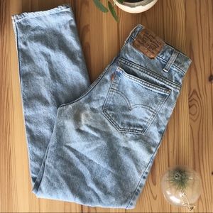 Levi’s 550 Student Orange Tab Denim Jeans